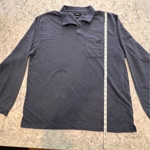 Van Heusen Men’s Long Sleeve Polo With Front Pocket